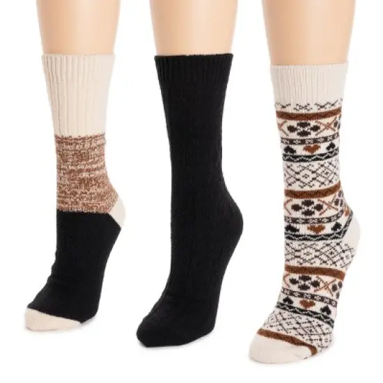 MUK LUKS Women's 3 Pack Boot Socks image {9}