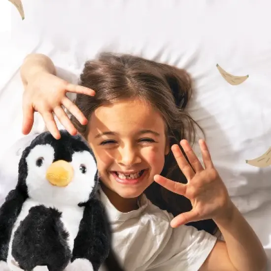 Bearington Wiggles and Wobbles Plush Stuffed Animal Penguin with Baby, 10 inches image {3}