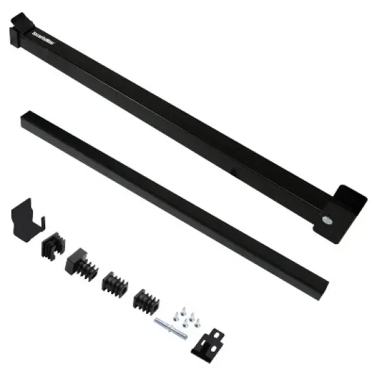 SecurityMan Adjustable Sliding Door and Window Security Black Lock Bar image {8}