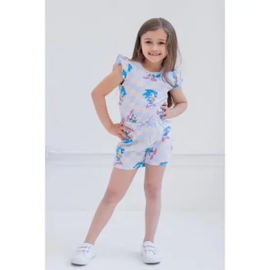 SEGA Sonic the Hedgehog Girls Romper Little Kid to Big Kid image {1}