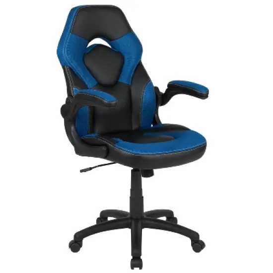 Flash Furniture Gaming Desk and Racing Chair Set with Cup Holder, Headphone Hook & 2 Wire Management Holes image {11}