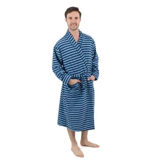 Leveret Mens Fleece Robe image {9}