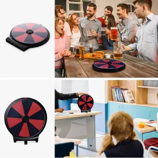 WinSpin 10"/12"/20"/24" Prize Wheel Spinning Game Tabletop / Dual-Use Whirl of Fortune Eagle image {5}