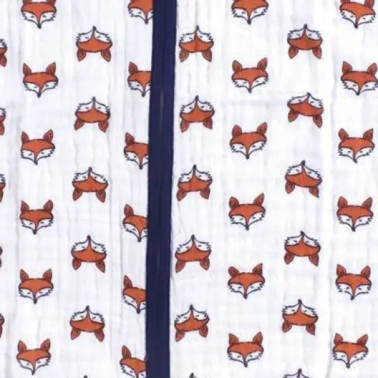 Yoga Sprout Baby Boy Sleeveless Muslin Cotton Sleeping Bag, Sack, Blanket, Clever Fox image {2}