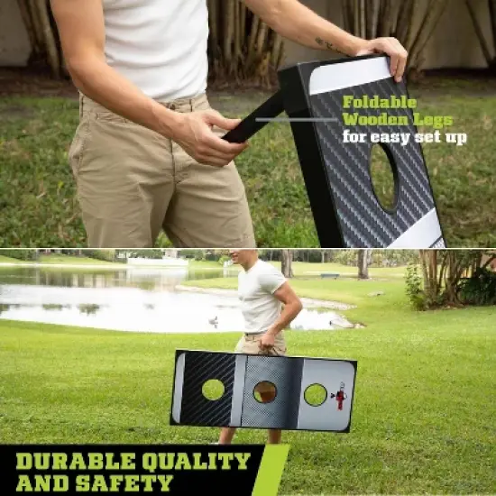 Backyard Hero 48'' Tailgate Combo Bean Bag Toss and Washer Game Set image {4}