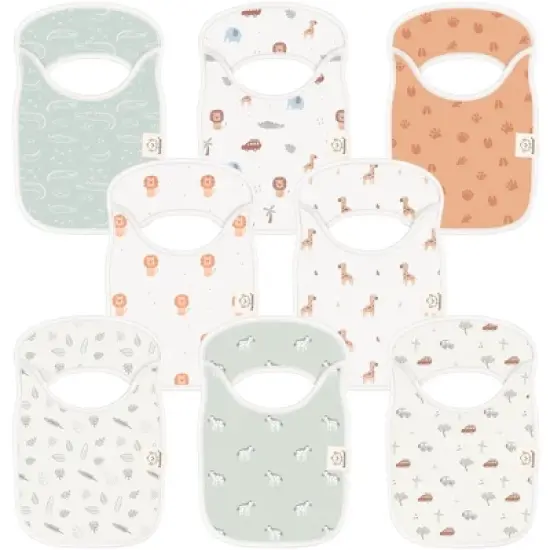 KeaBabies 8-Pack Hallo Baby Drool Bibs , Baby Bibs for Boys, Girls, Pull-on Bibs for Baby Boy, Baby Girl, Baby Bib Unisex image {14}