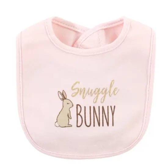 Hudson Baby Infant Girl Cotton Bibs, Enchanted Forest, One Size image {6}
