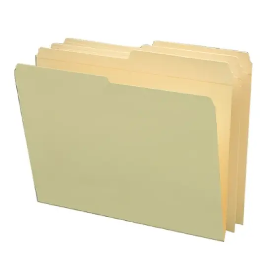 Smead File Folders, Reinforced 1/2-Cut Tab, Letter Size, Manila, 100 Per Box (10326) image {2}