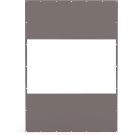 DOMETOUR Heavy Duty Outdoor Clear PVC Curtain, 18oz Waterproof, Weather & Tearproof for Patios/Gazebos/Pergolas, 10'H x 7'W, Gray image {7}