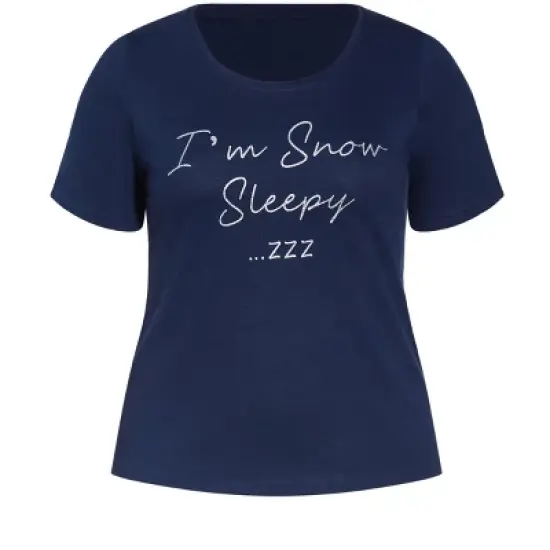Women's Plus Size Snow Sleep Set - ink | EVANS image {5}