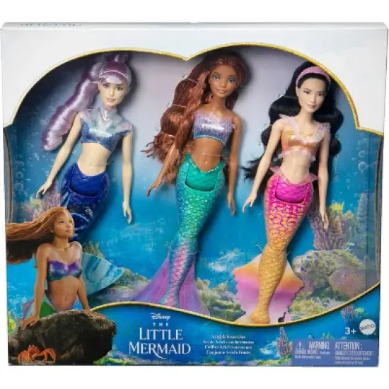 Disney The Little Mermaid Ariel and Sisters Doll Set with 3 Fashion Mermaid Dolls image {5}