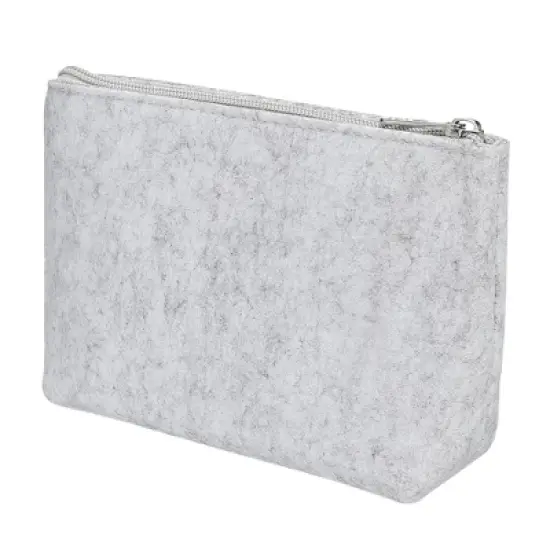 Unique Bargains Office Felt Stationery Storage Zipper Pen Pencil Bag image {5}