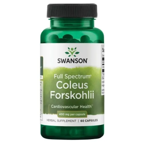 Swanson Herbal Supplements Full Spectrum Coleus Forskohlii, 400 mg, 60 Caps image {4}