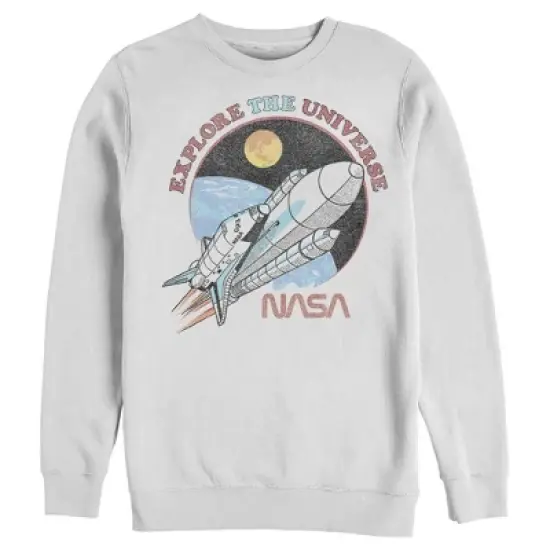 Men's NASA Explore The Universe Circle Portrait Sweatshirt image {2}