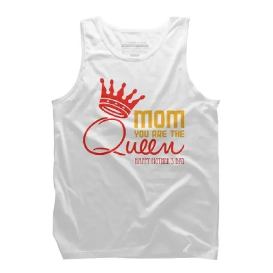 Men's Design By Humans Mother's Day Mom You Are The Queen By tmsarts Tank Top image {3}