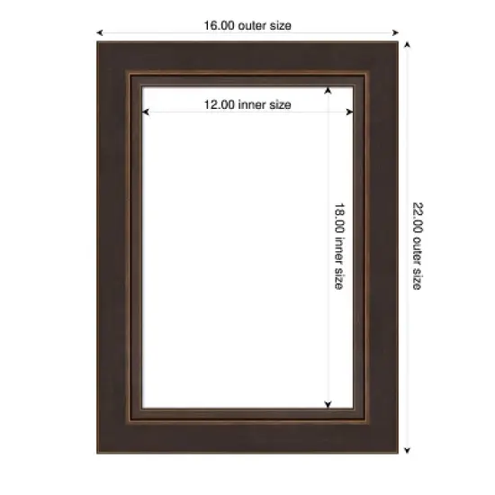 Amanti Art Lara Bronze Framed Dry Erase Magnetic Board image {4}