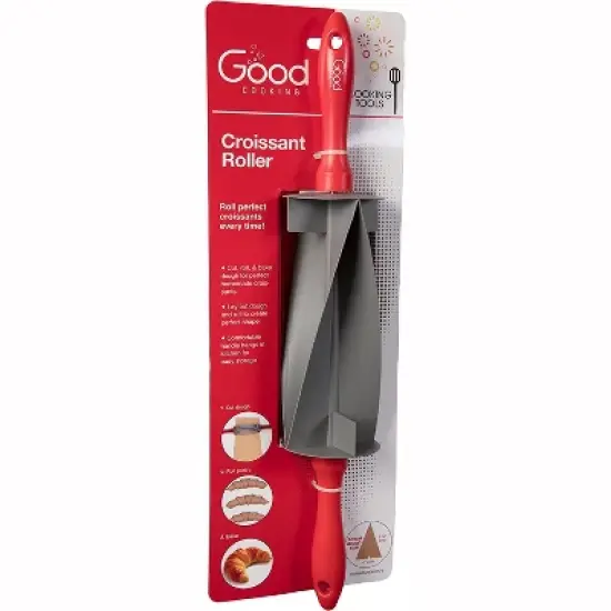 Rolling Pin Croissant Cutter-Perfect Consistent Evenly Shaped Dough Pastry Wheel- Roller & Slices-Homemade Croissants, Baked Desserts- Dishwasher Safe image {4}