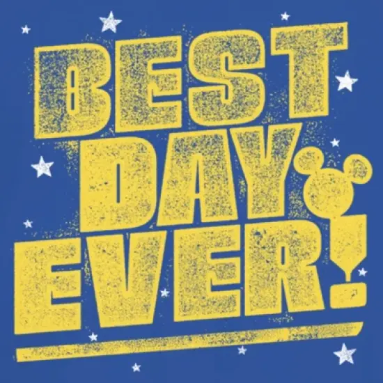 Junior's Mickey & Friends Distressed Best Day Ever T-Shirt image {1}