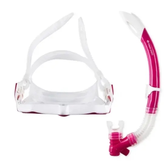 Hawaii Divers Orca Jr Snorkel Combo &ndash; White/Pink (Ages 8&ndash;14) image {2}
