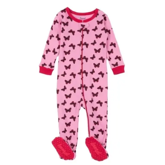 Leveret Footed Sleeper Cotton Girls Pajamas image {7}