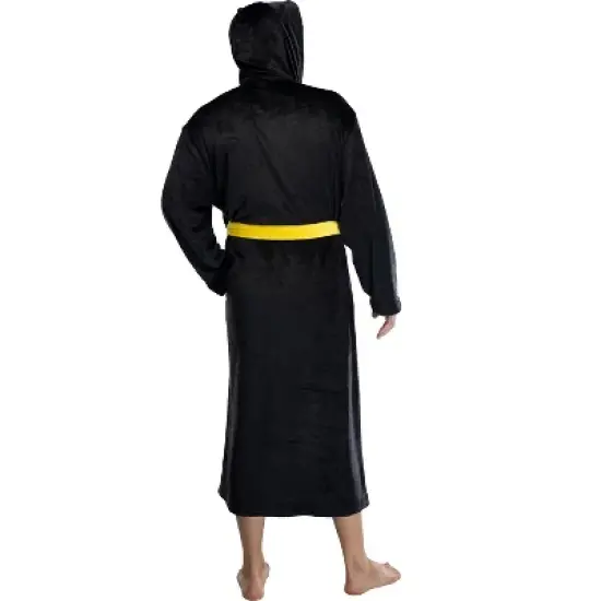 DC Comics Adult Superhero Plush Fleece Hooded Costume Robe image {3}