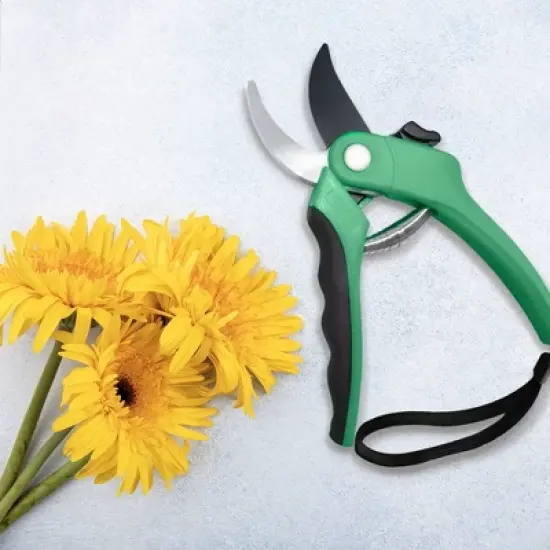 Nevlers Anvil Garden Shears - Stainless Steel Blade, Green image {2}