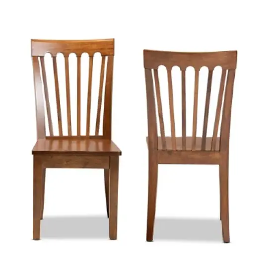 2pc Minette Wood Dining Chair Set - Baxton Studio image {1}