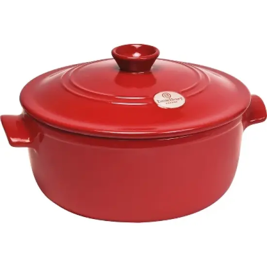 Emile Henry Flame Round Stewpot Dutch Oven, 5.5 Quart image {5}