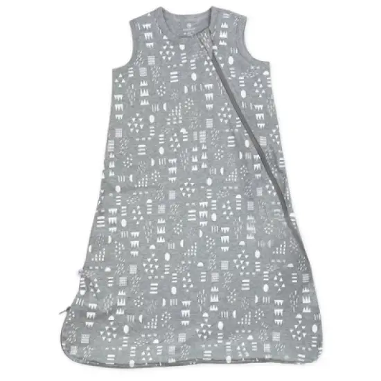 Honest Baby Organic Cotton Interlock Wearable Blanket - Pattern Play Heather image {3}