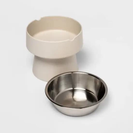 Elevated Dog Bowl - Gray - 3.5 Cups - Boots & Barkley&trade; image {1}