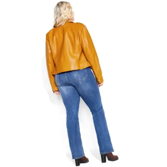 Women's Plus Size Megan Jacket - caramel | CITY CHIC image {4}