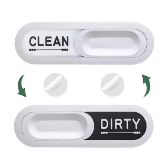 Unique Bargains Plastic Non-Scratch Clean Dirty Sign Oval Dishwasher Magnets image {6}