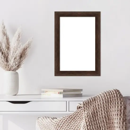 Amanti Art Warm Walnut Narrow Framed Dry Erase Magnetic Board image {7}