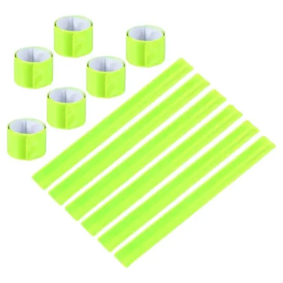 Unique Bargains High Visibility Reflective Slap Bands for Night Jogging Cycling Hiking 12 Pcs image {3}