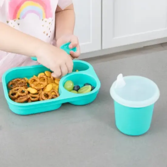 Re-Play 6oz Tiny Tumbler with Snap-on Training Lids - 4pk image {2}