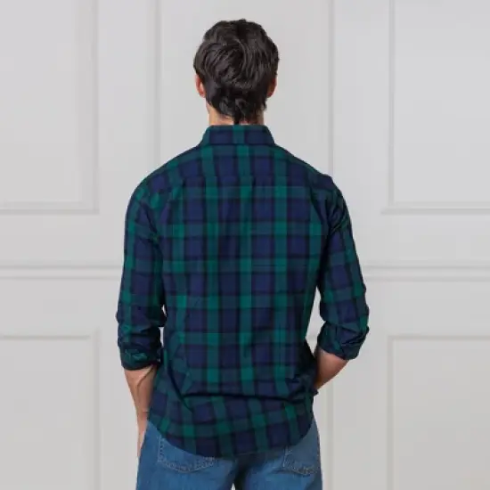 Hope & Henry Mens' Long Sleeve Stretch Poplin Button Down Shirt image {3}