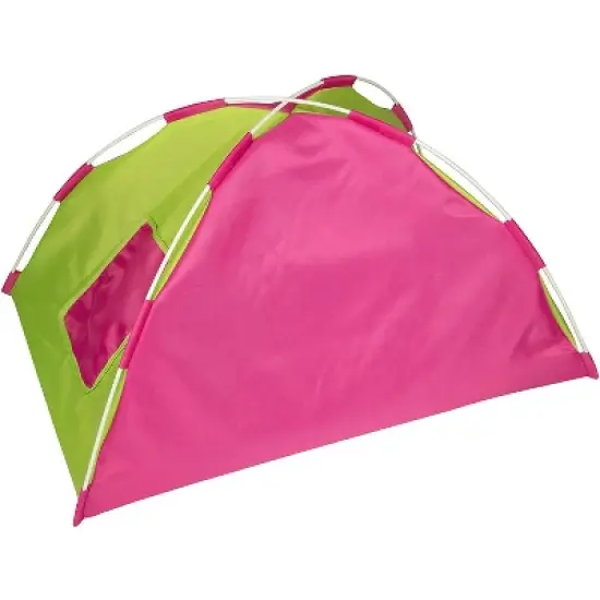 Dress Along Dolly Camping Bed Tent with Sleeping Bag and Pillow for American Girl Doll image {3}