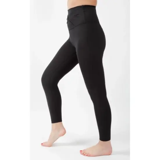 Yogalicious - Women's  Lux Super High Rise Ankle Leggings with Elastic Free Criss Cross Waistband image {2}