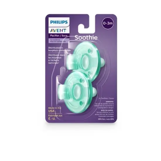 Philips Avent Soothie 0-3m - Green - 4pk image {4}