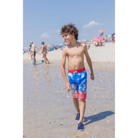SEGA  Sonic The Hedgehog     Swim Trunks Bathing Suit Little Kid to Big Kid image {5}