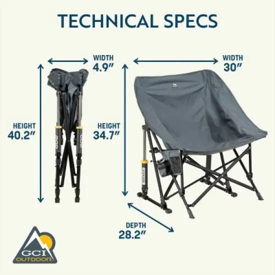 GCI Outdoor Pod Rocker Foldable Rocking Camp Chair image {13}