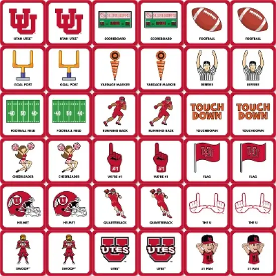 MasterPieces Officially Licensed NCAA Utah Utes Matching Game for Kids and Families image {2}