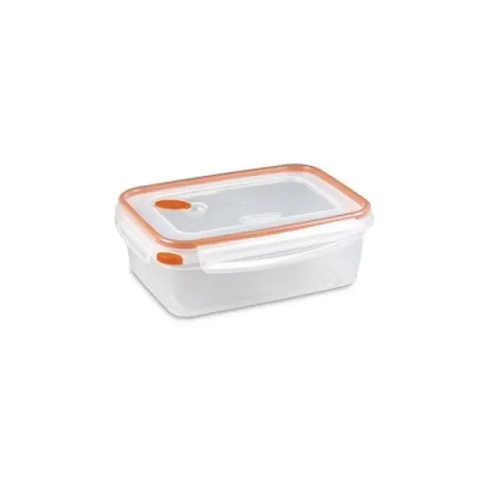 Sterilite 03221106 8.3 Cup BPA Free Rectangle Ultra-Seal Kitchen Food Storage Container, Orange image {1}