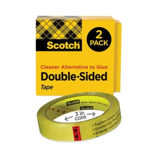 Scotch Double-Sided Tape Clear 0.75" x 36 yds - 2 tapes image {7}