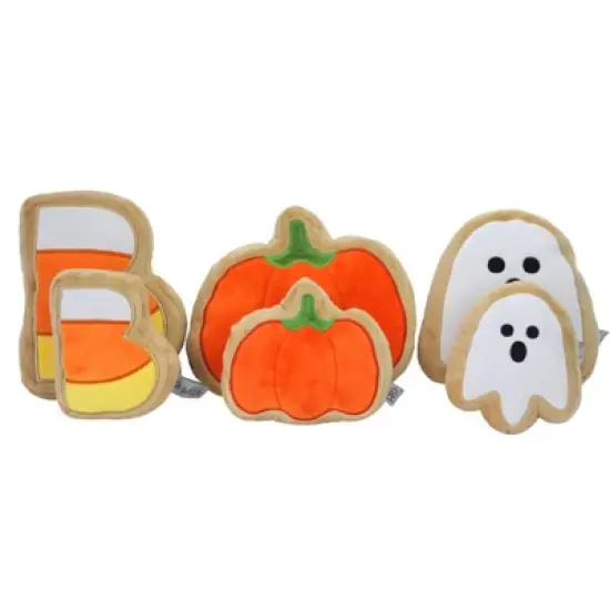 Midlee Boo Sugar Cookie Halloween Plush Dog Toys image {3}