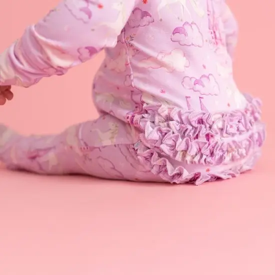 Infant Lilith Footie Ruffled Zippered One Piece - Posh Peanut image {4}