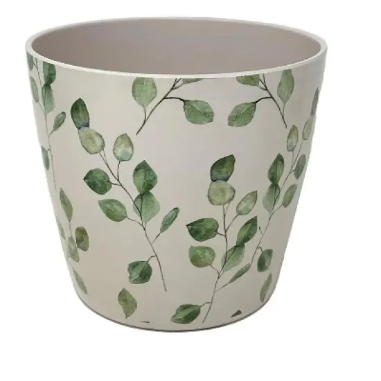 Tierra Garden 7" Round Self-Watering Bamboo Pot image {26}