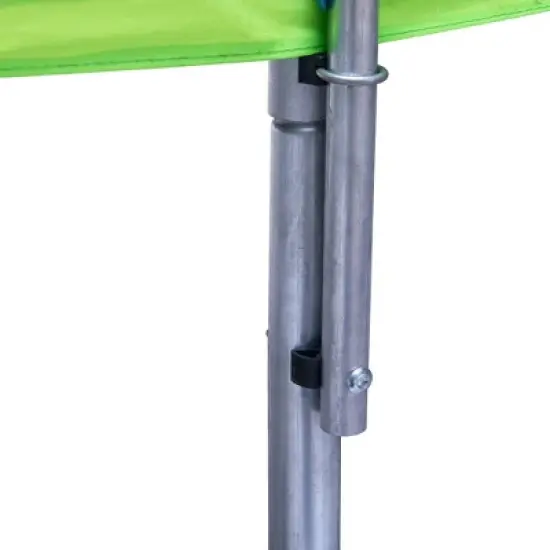 QingMoon 16FT Trampoline With 360 Degree Safety Net,With Slide,Ladder,Football Goal And Backboard,Recreational Trampoline for Kids and Adults image {6}