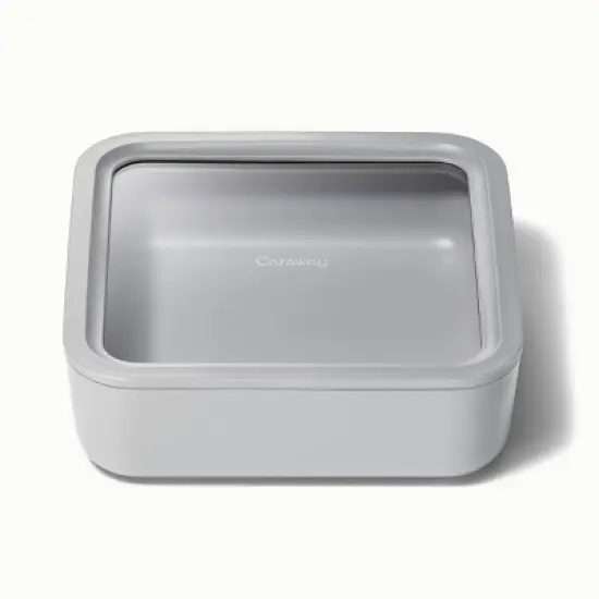 Caraway Home Large Ceramic Coated Glass Food Storage Container image {4}