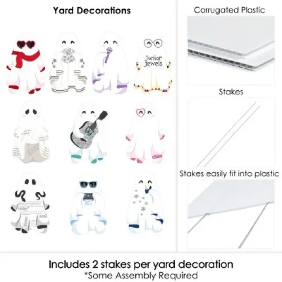 Big Dot of Happiness In My Spooky Era - Ghost Yard Sign Outdoor Lawn Decorations - Ghost Concert Halloween Party Yard Signs image {4}